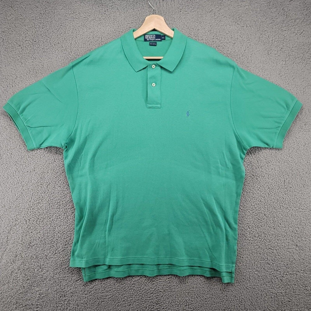 Polo By Ralph Lauren shirt Men's XL green short sleeve collared polo